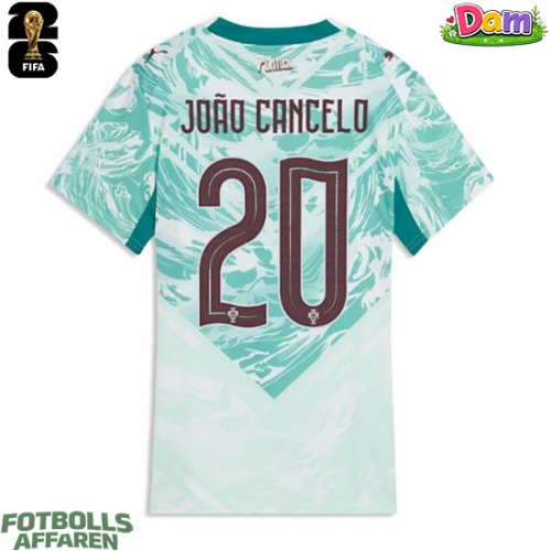 Portugal Joao Cancelo #20 Bortatröja Kvinnor VM 2026 Kortärmad